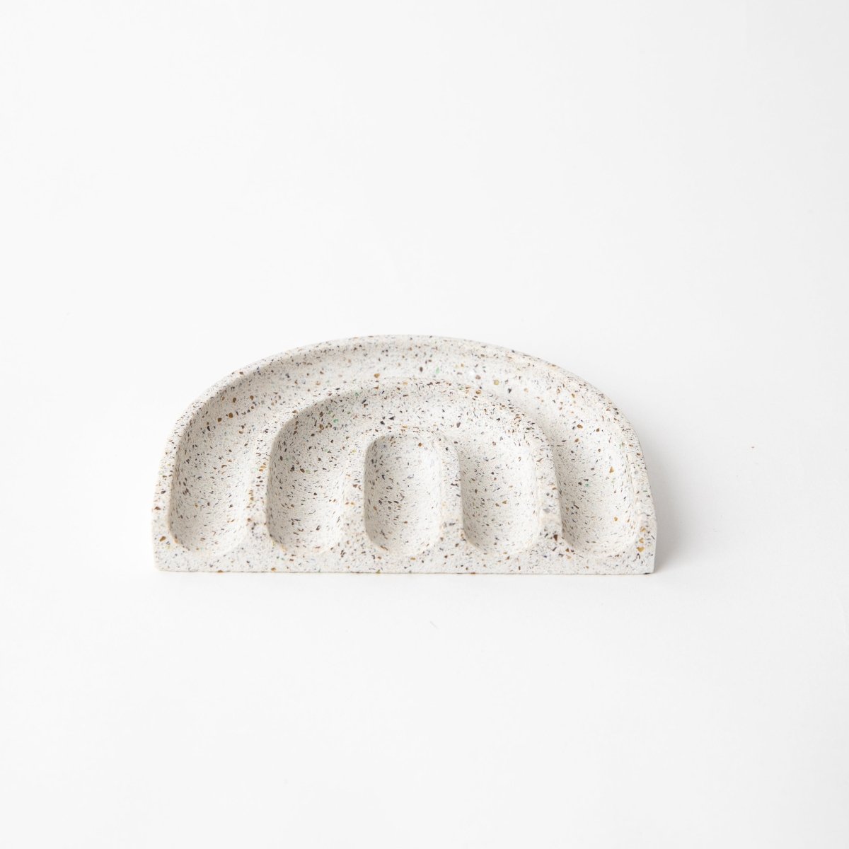 Pretti.Cool Sponge Rest & Soap Dish | White Terrazzo