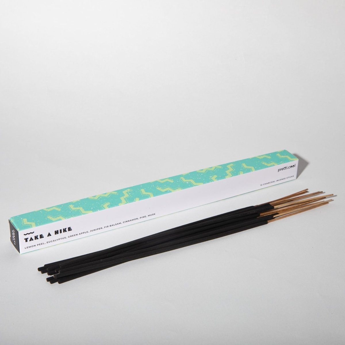Pretti.Cool Take a Hike Incense Sticks - Pine & Eucalyptus - 12 Count