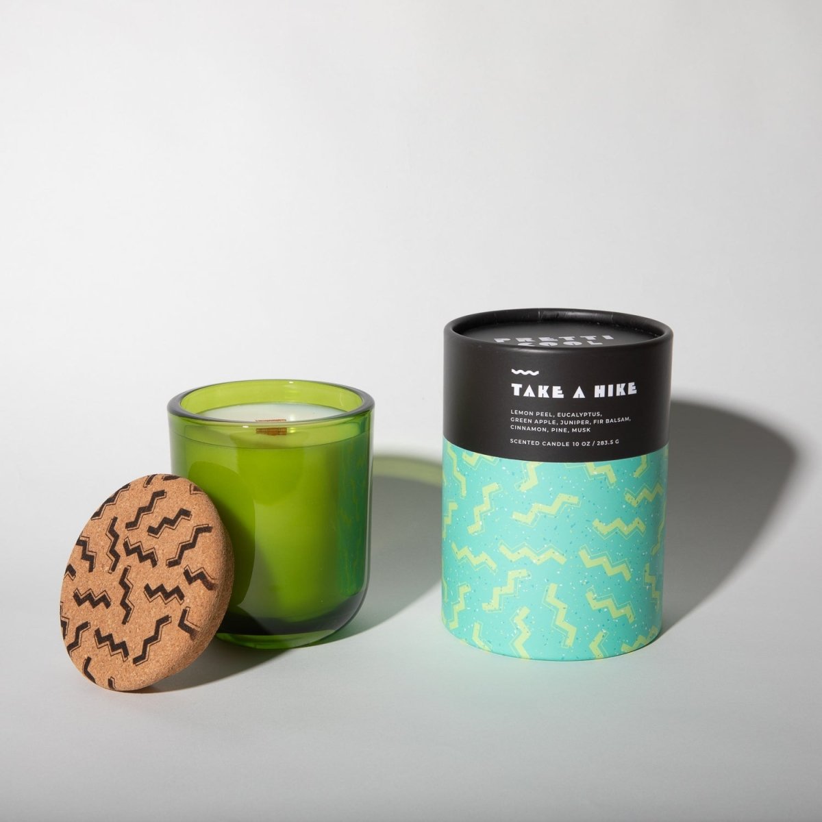 Pretti.Cool Take a Hike Soy Candle - Wood Wick, Pine & Citrus, 10oz