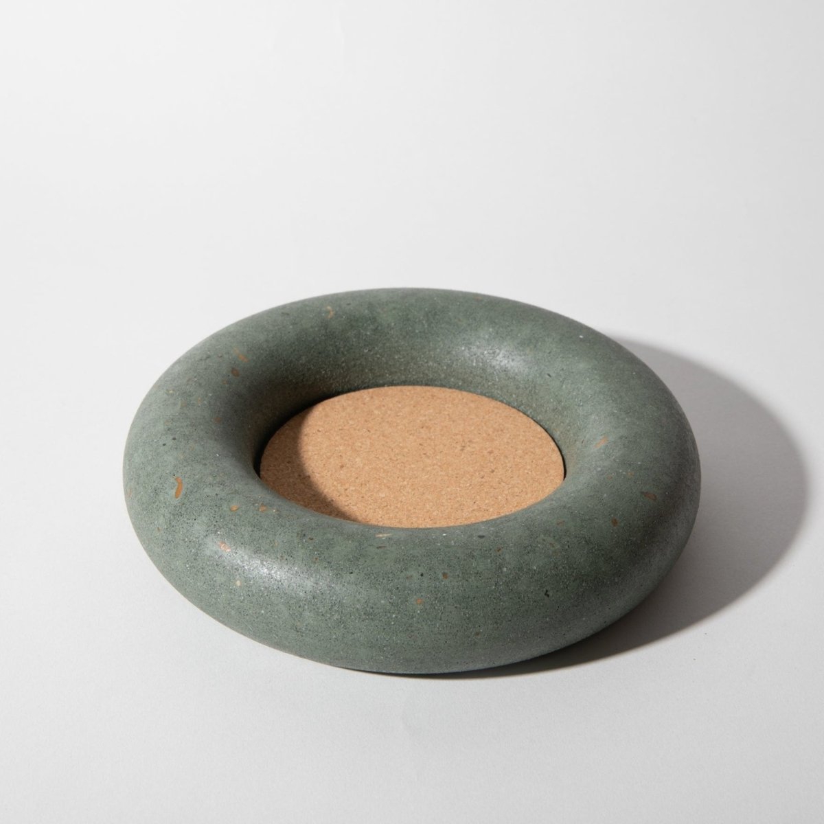 Pretti.Cool Wine Bottle Coaster | Dark Green Terrazzo