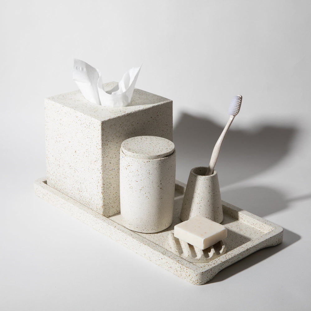 
                      
                        Tissue Box Cover | White Terrazzo
                      
                    