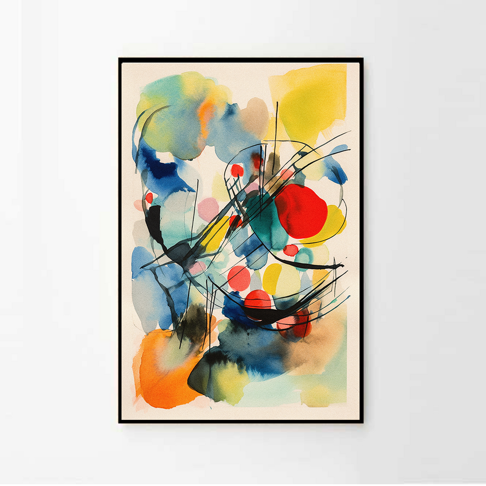 Primary 1 - Watercolor Art Print