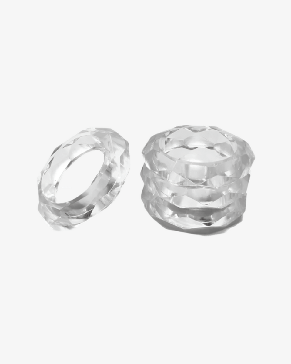 borrowed BLU Prism Napkin Rings, Set of 4 - lily & onyx