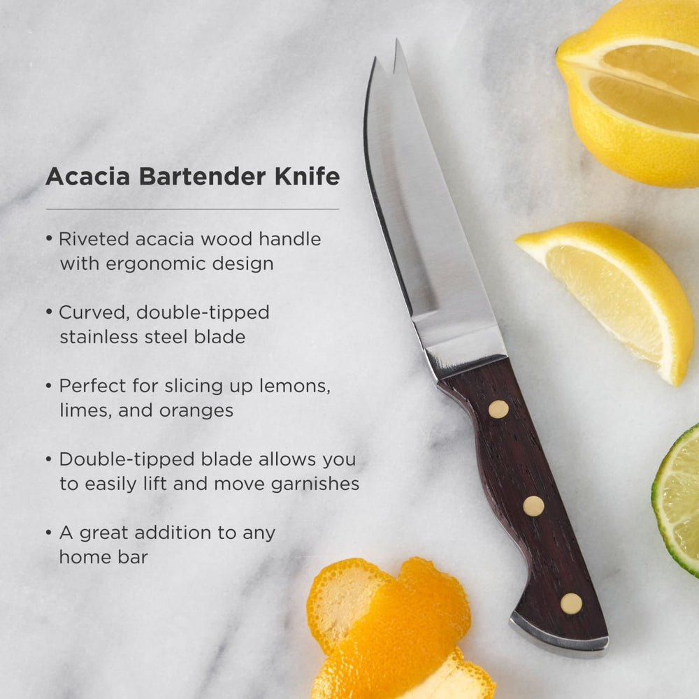
                      
                        Viski Professional Bartender Knife with Acacia Wood Handle - lily & onyx
                      
                    