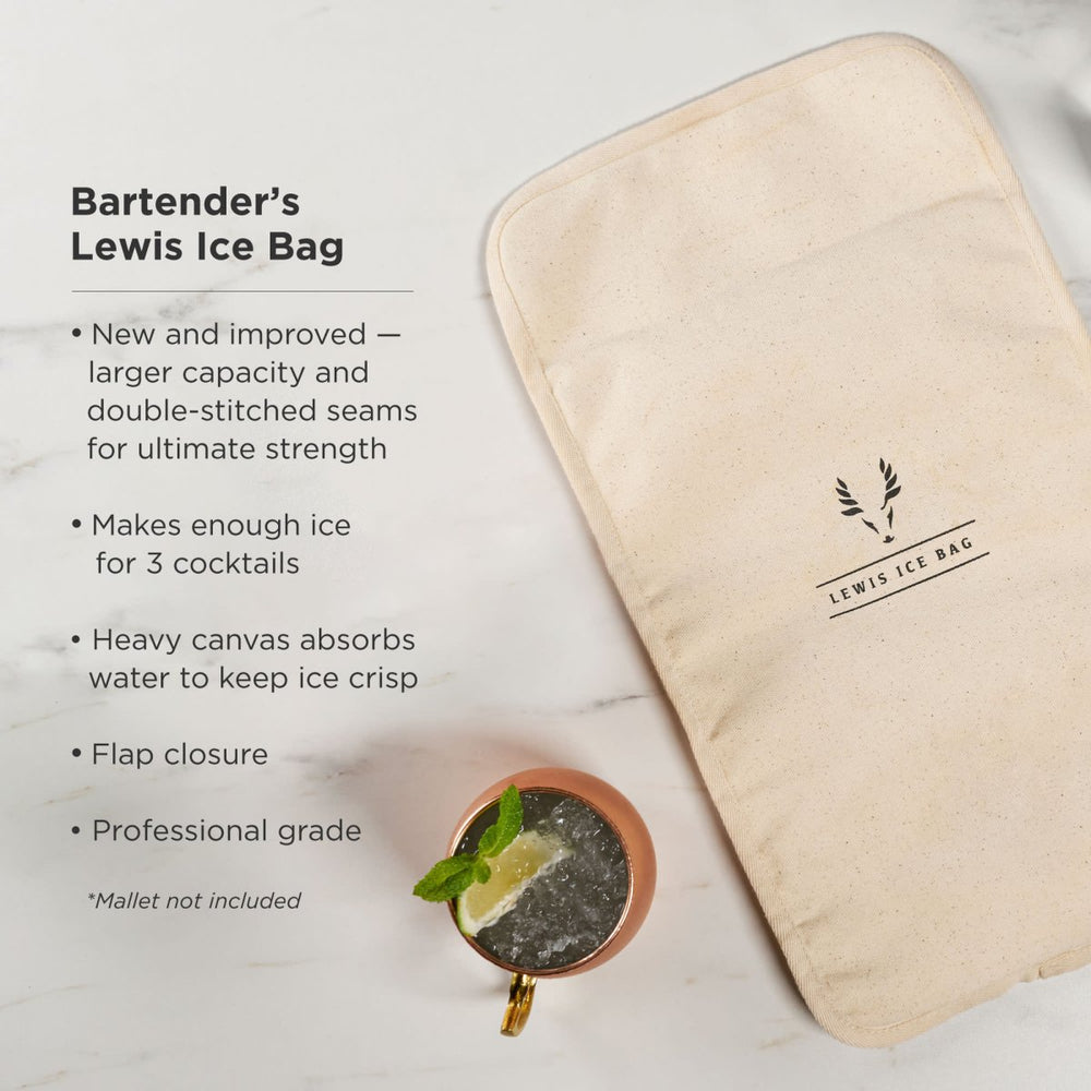 
                      
                        Viski Professional Bartender's Lewis Ice Bag - lily & onyx
                      
                    