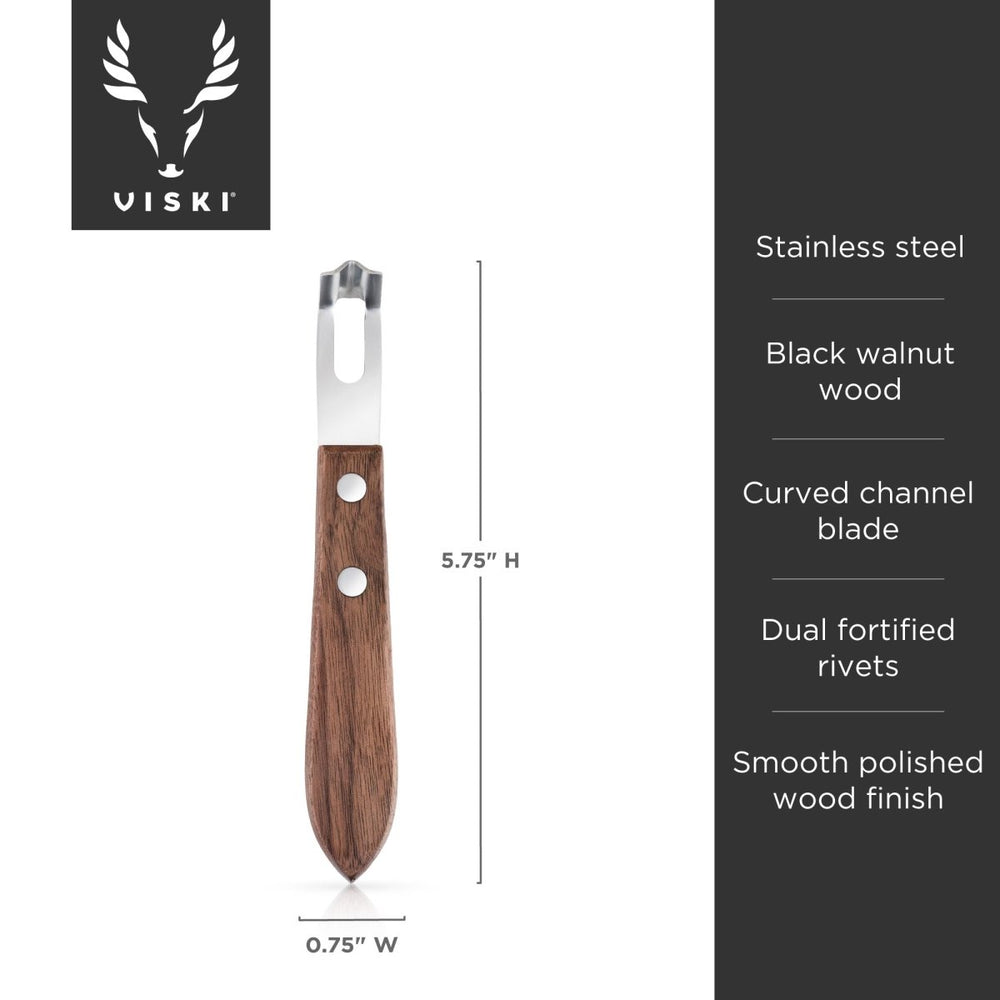 
                      
                        Viski Professional Channel Knife with Walnut Wood Handle - lily & onyx
                      
                    