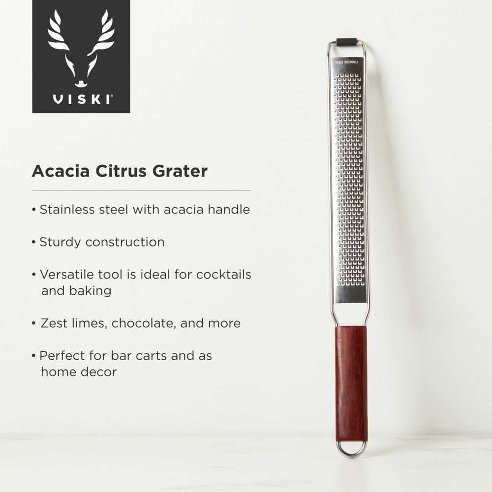 
                      
                        Viski Professional Citrus Grater with Acacia Wood Handle
                      
                    