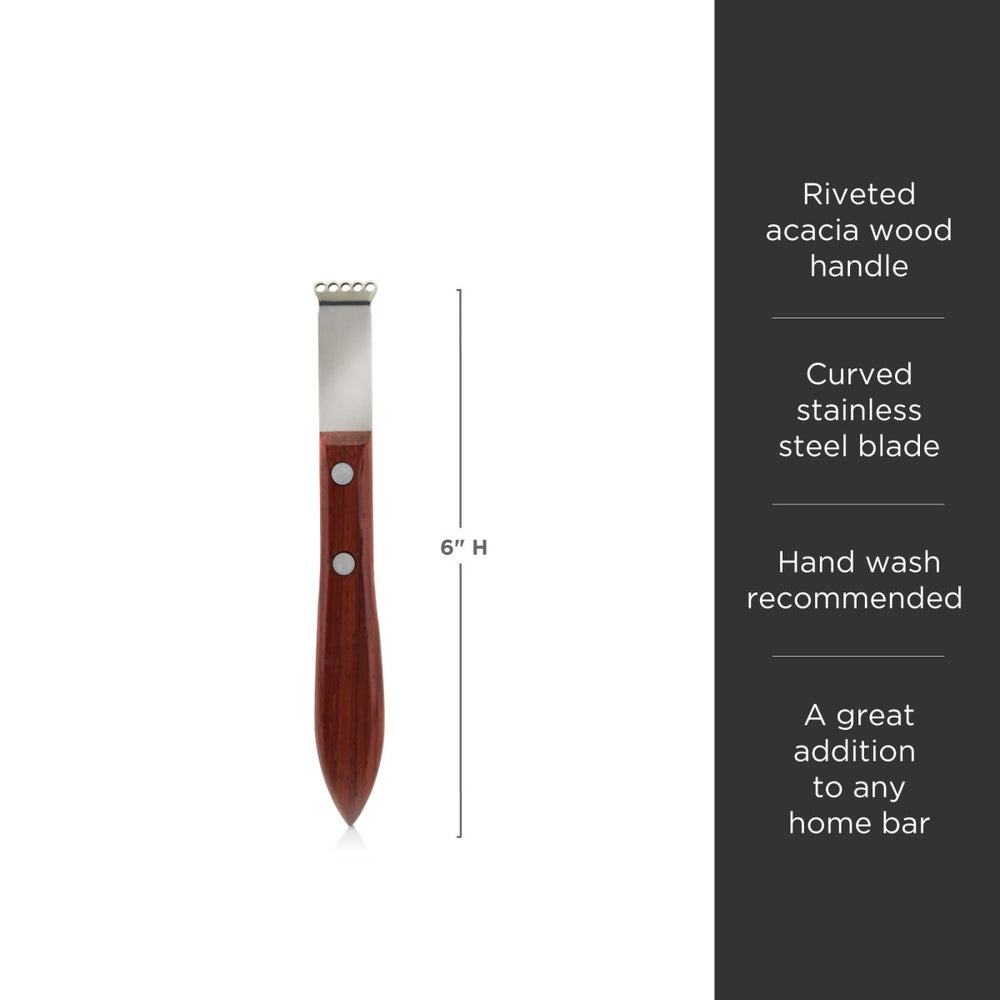 
                      
                        Viski Professional Citrus Zester with Acacia Wood Handle - lily & onyx
                      
                    