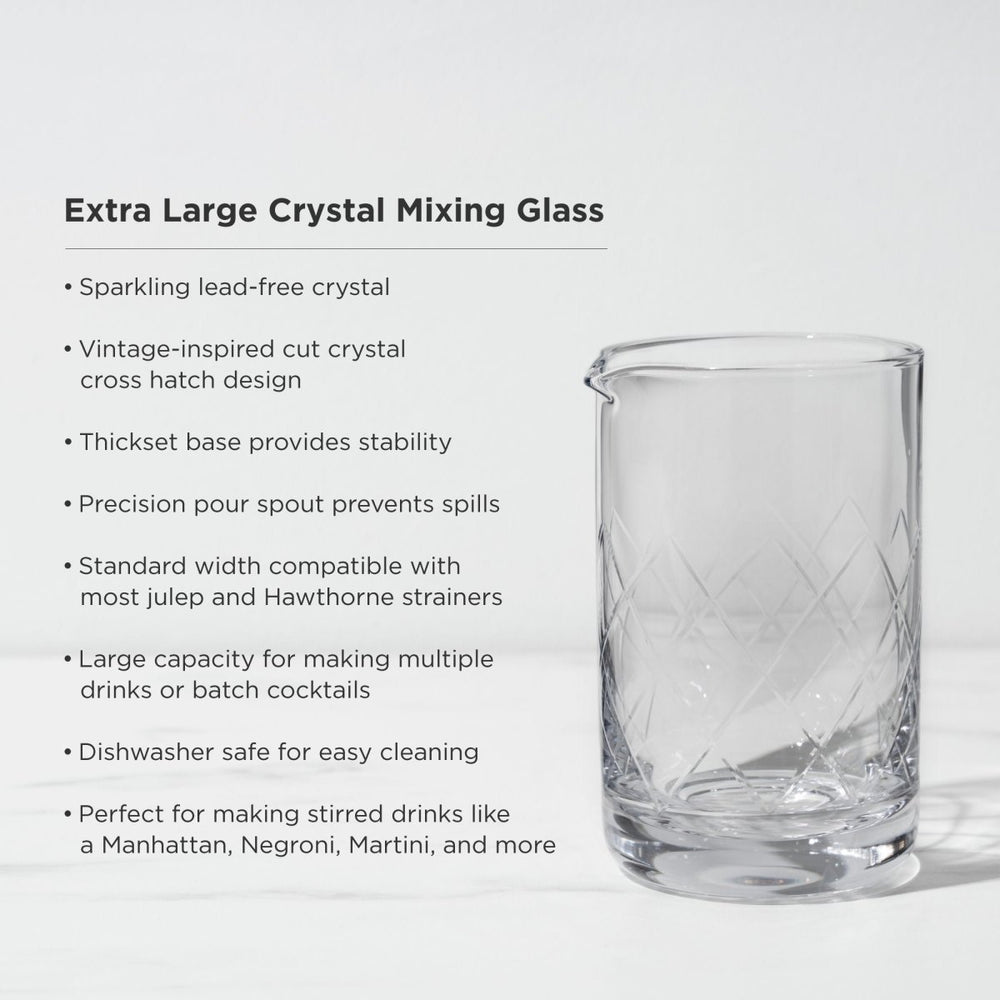 
                      
                        Viski Professional Extra Large Crystal Mixing Glass - lily & onyx
                      
                    