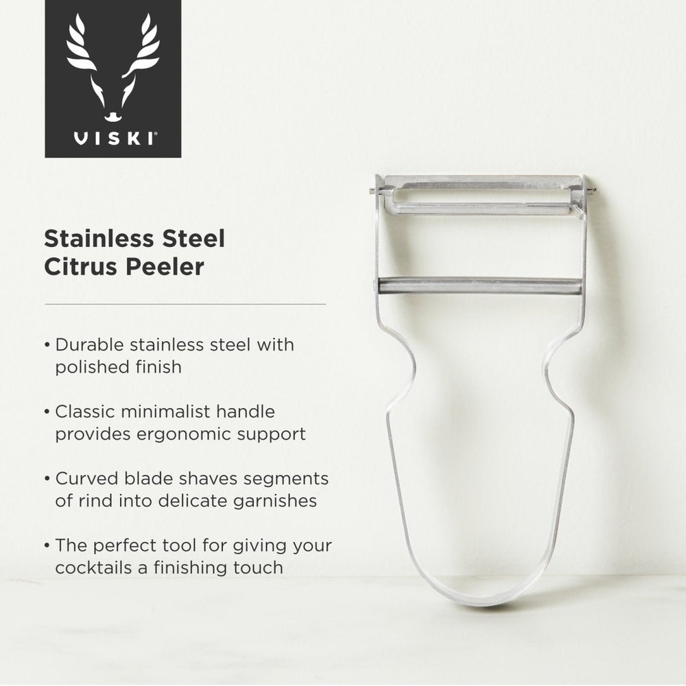 
                      
                        Viski Professional Stainless Steel Citrus Peeler - lily & onyx
                      
                    