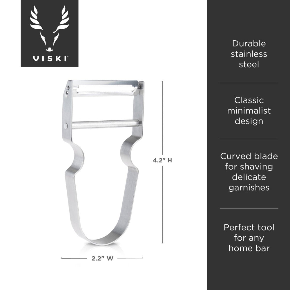 
                      
                        Viski Professional Stainless Steel Citrus Peeler - lily & onyx
                      
                    