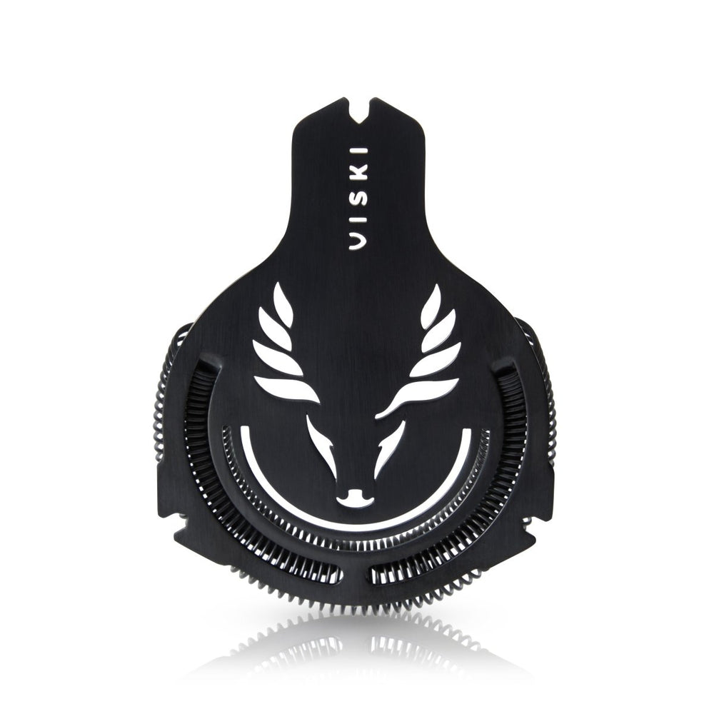 Viski Professional Titanium Staghead Strainer, Gunmetal