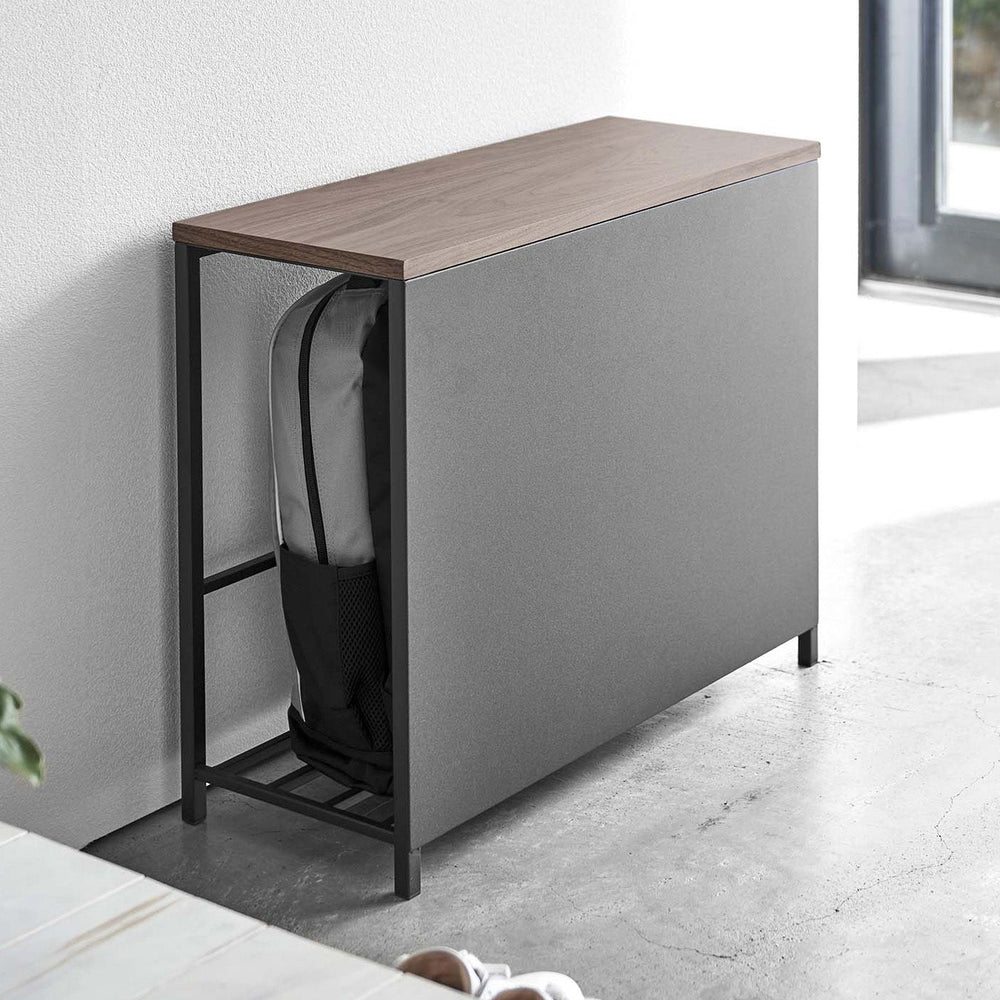 
                      
                        Entryway Storage Organizer + Bench, 18" H  - Steel + Wood
                      
                    