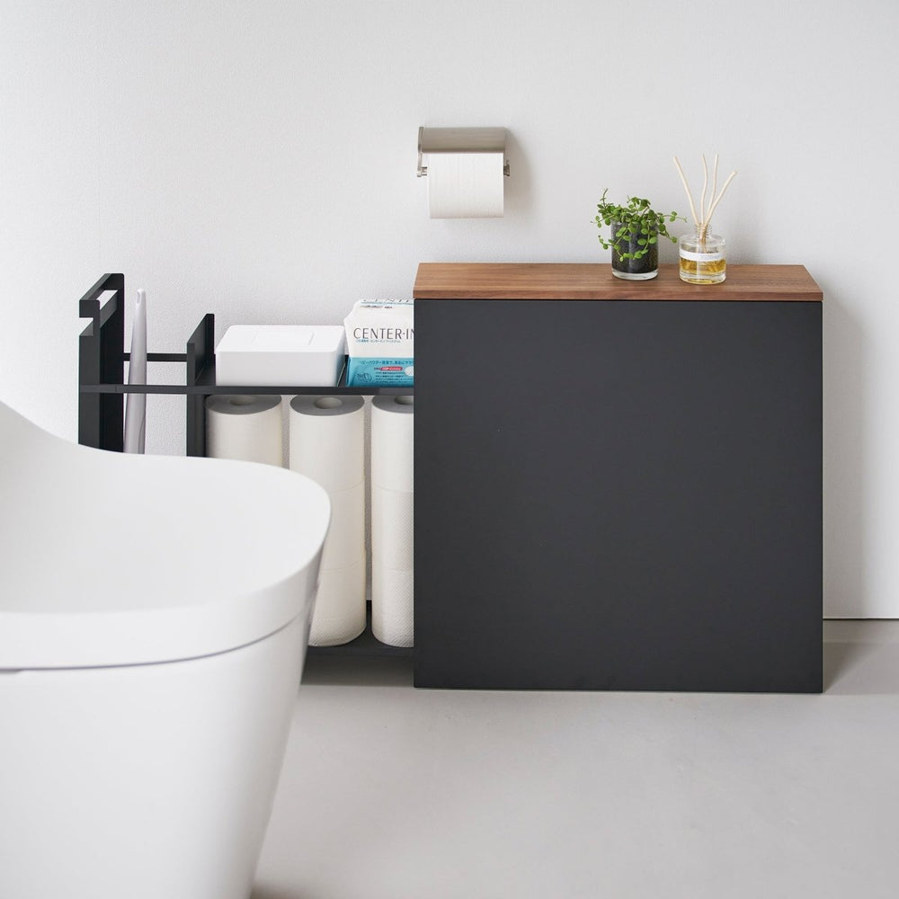 
                      
                        Yamazaki Home Pull - Out Bathroom Storage Cabinet with Wood Top - lily & onyx
                      
                    