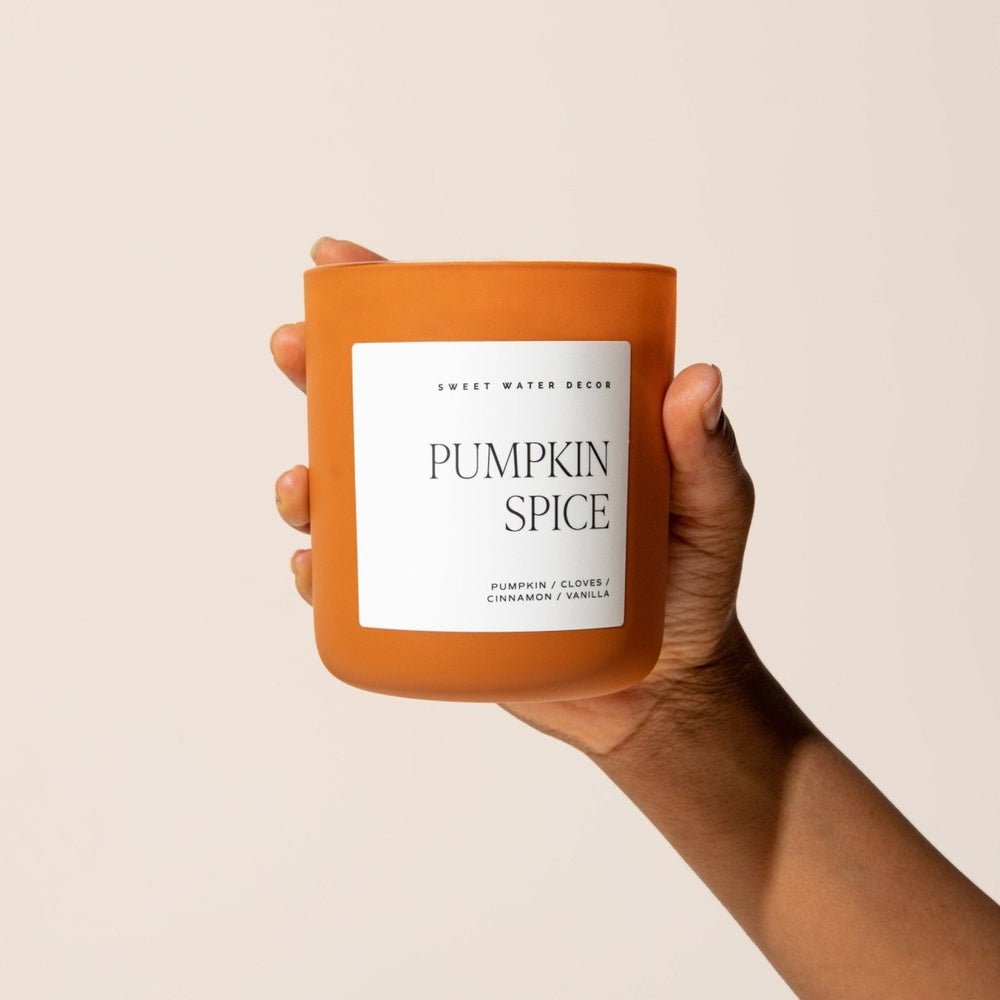 
                      
                        Sweet Water Decor Pumpkin Spice Soy Candle - Orange Matte Jar - 15 oz - lily & onyx
                      
                    