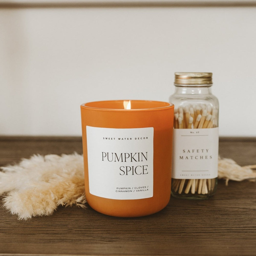 
                      
                        Sweet Water Decor Pumpkin Spice Soy Candle - Orange Matte Jar - 15 oz - lily & onyx
                      
                    