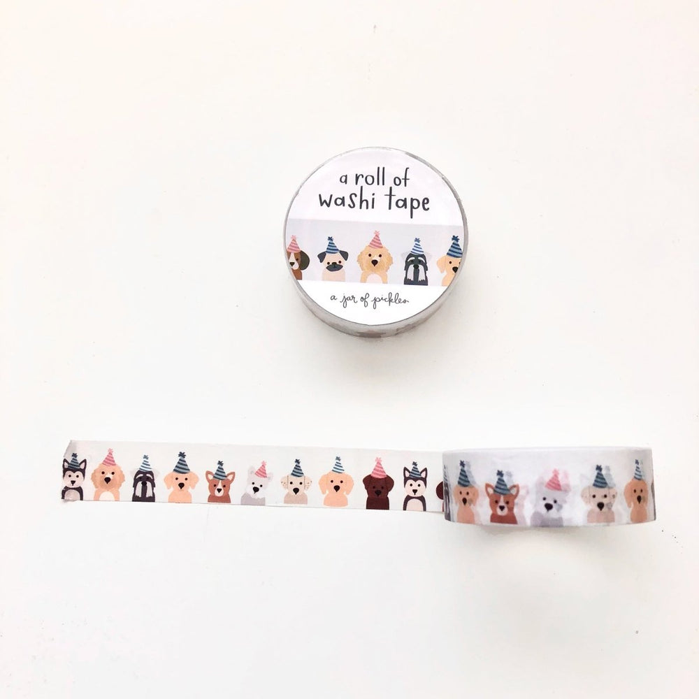 
                      
                        A Jar of Pickles Pup Party Dog Washi Tape - lily & onyx
                      
                    