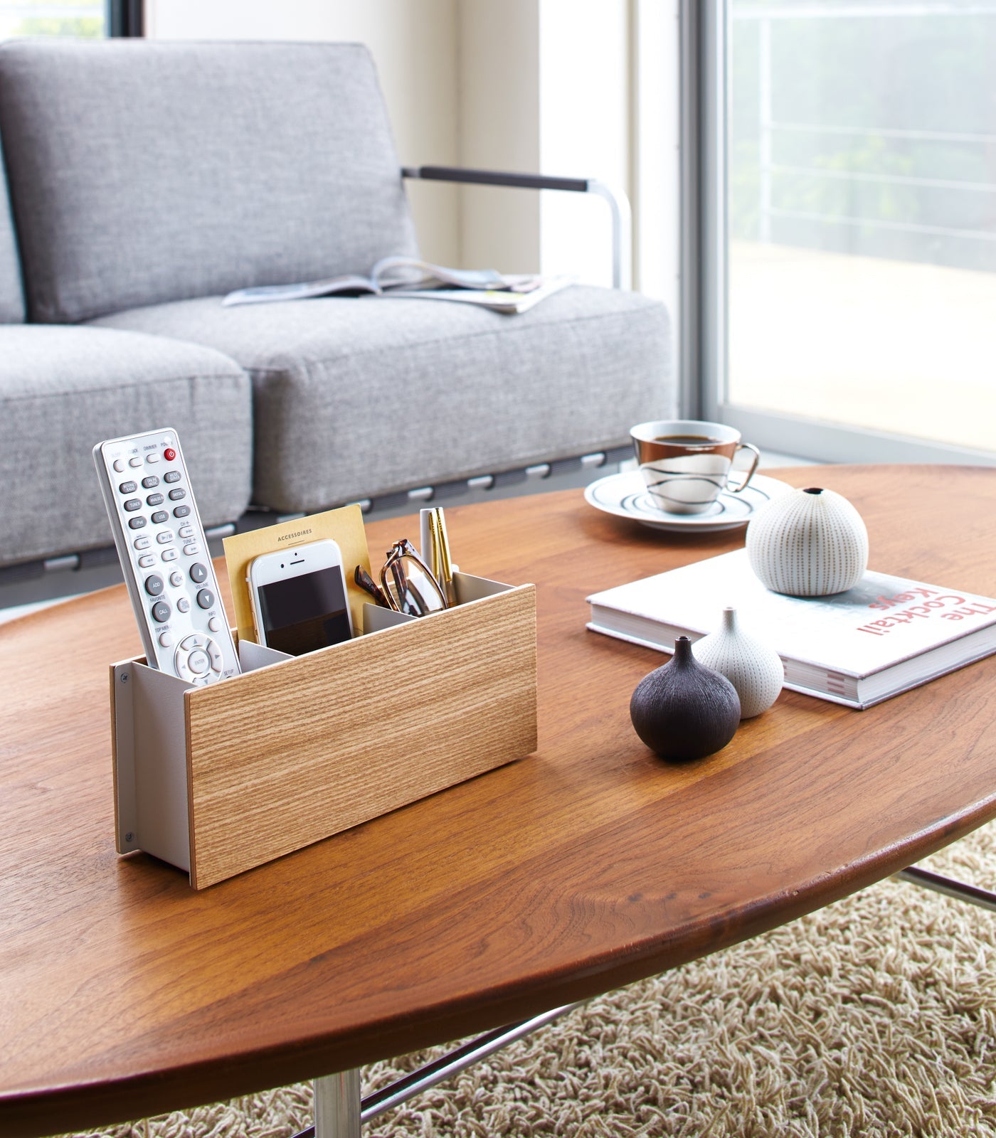 Three Compartment Desk Organizer