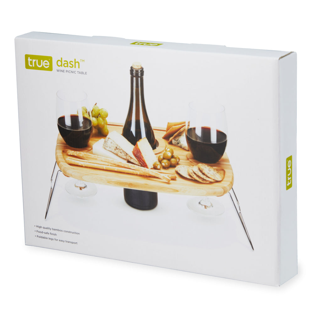 
                      
                        Dash Wine Picnic Table with Foldable Legs for Two
                      
                    