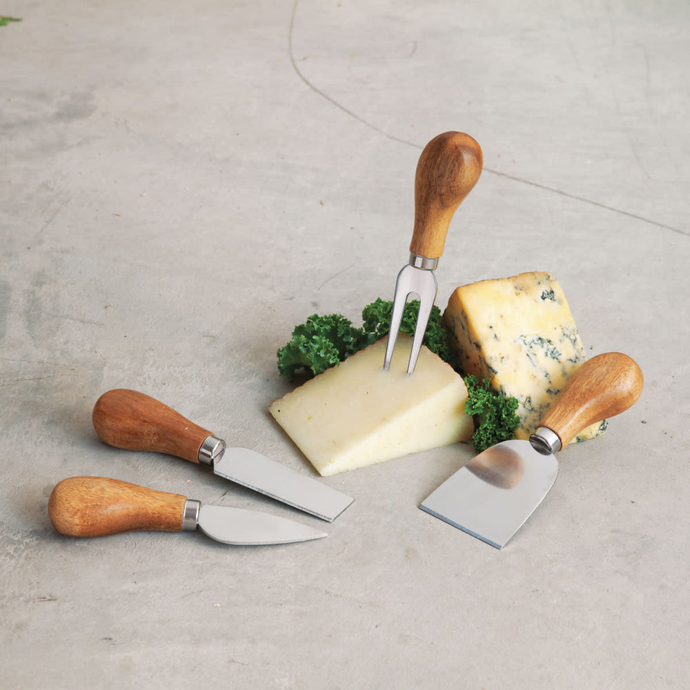 
                      
                        Gourmet Stainless Steel Cheese Knives, Set of 4
                      
                    