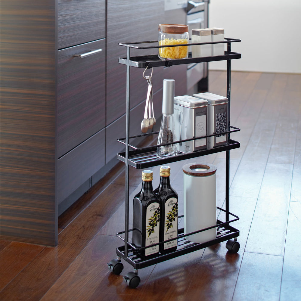 
                      
                        Steel Kitchen Rolling Cart, 26" H
                      
                    
