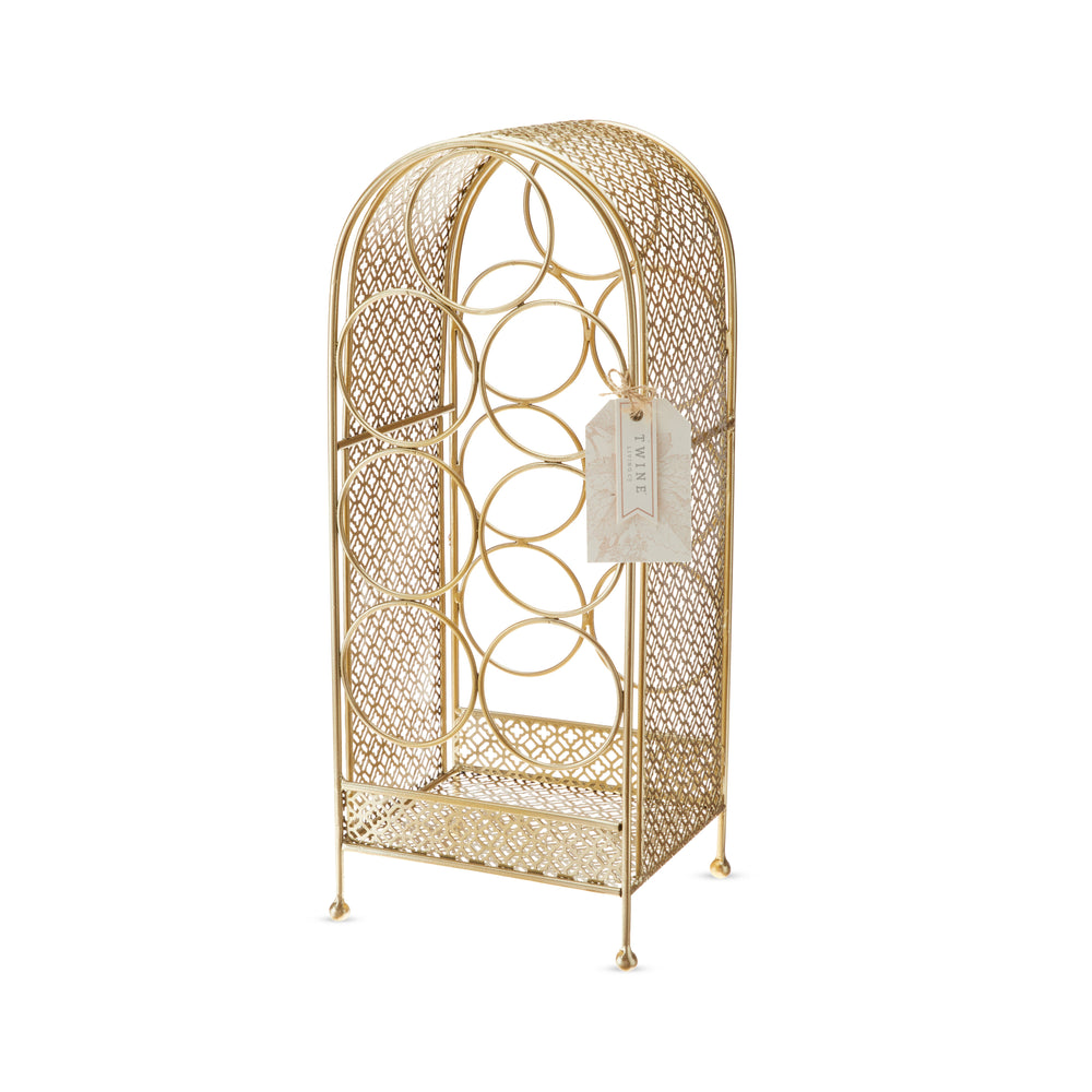 
                      
                        Trellis 7-Bottle Wine Rack, Gold
                      
                    