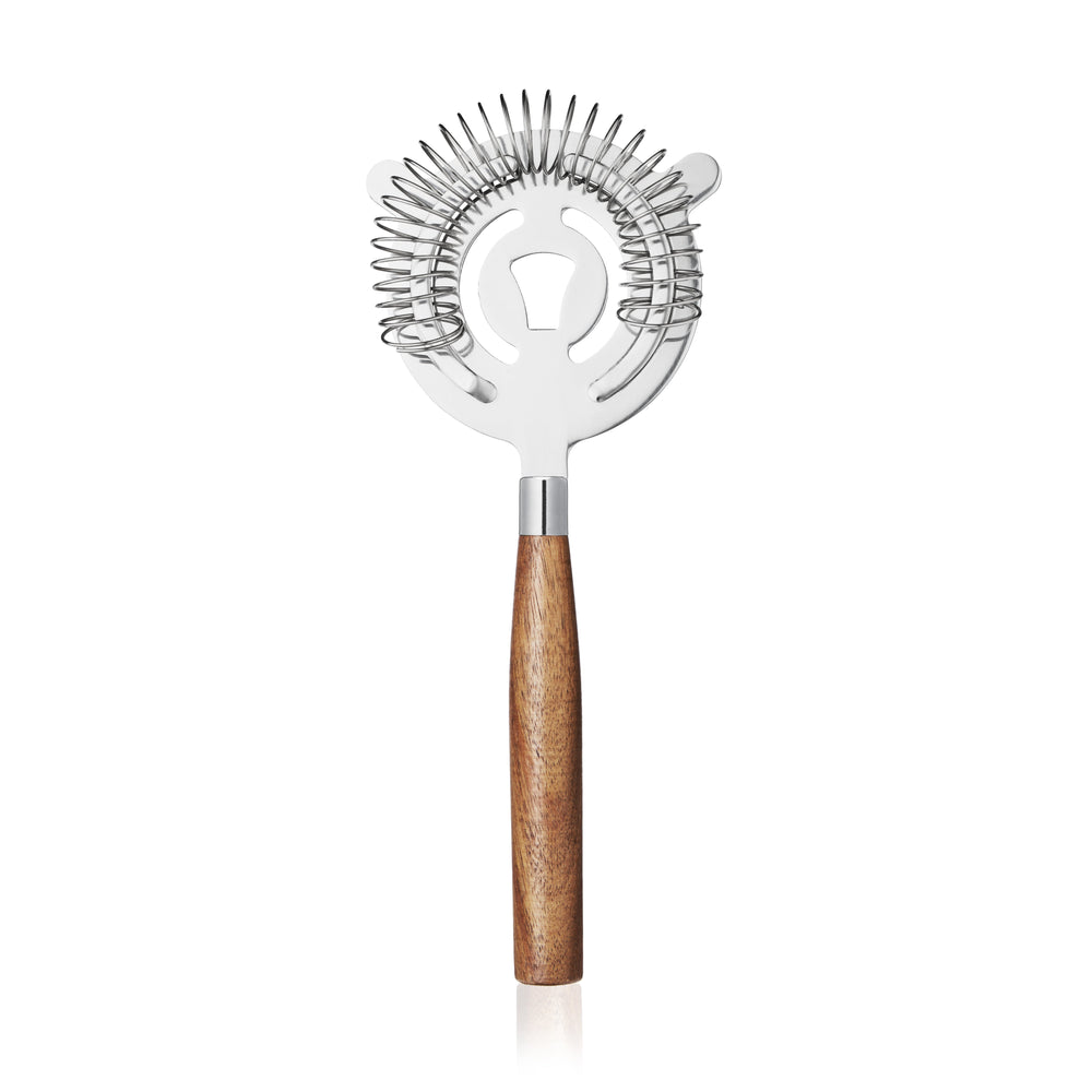 Cocktail Strainer with Acacia Wood Handle