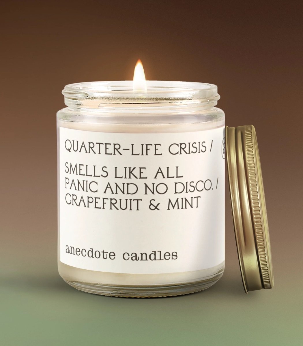 Anecdote Candles Quarter - life Crisis Candle - lily & onyx