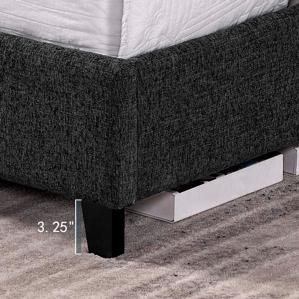 
                      
                        Walker Edison Queen Size Charcoal Grey Upholstered Platform Bed - lily & onyx
                      
                    