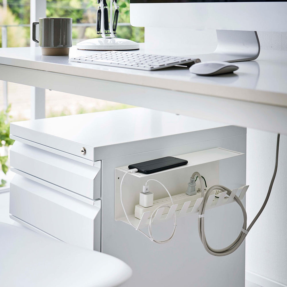 Under-Desk Steel Cable Organizer
