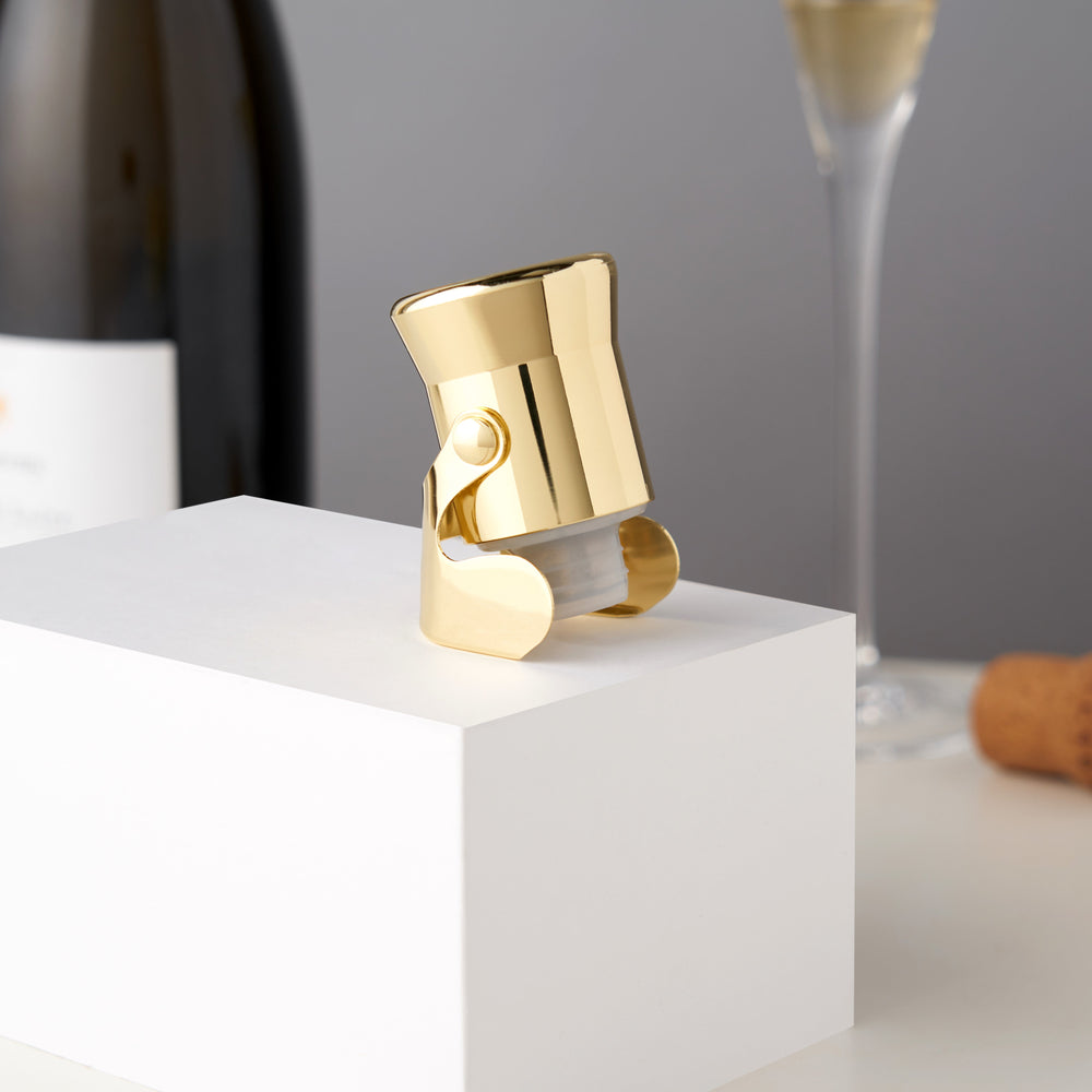 Belmont Heavyweight Champagne Stopper, Gold
