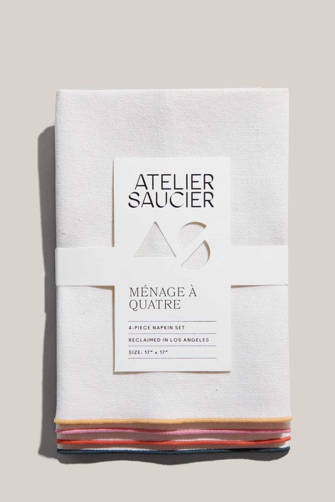 
                      
                        ATELIER SAUCIER Rainbow Burlap Napkins | Set of 4 - lily & onyx
                      
                    