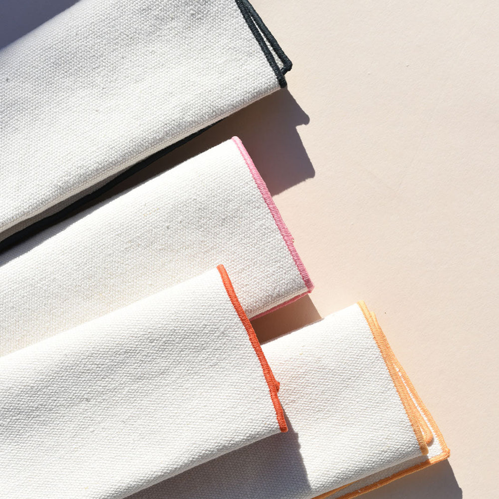 ATELIER SAUCIER Rainbow Burlap Napkins | Set of 4 - lily & onyx