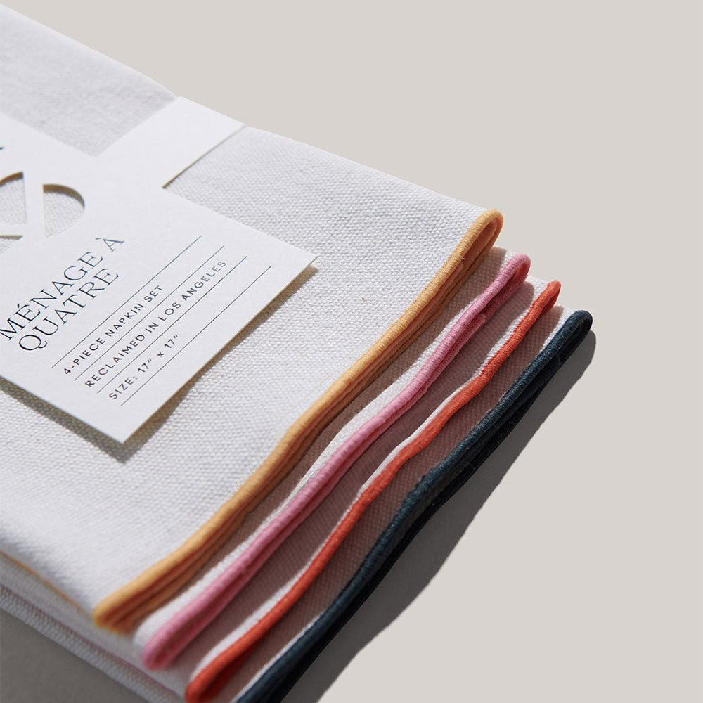 
                      
                        ATELIER SAUCIER Rainbow Burlap Napkins | Set of 4 - lily & onyx
                      
                    