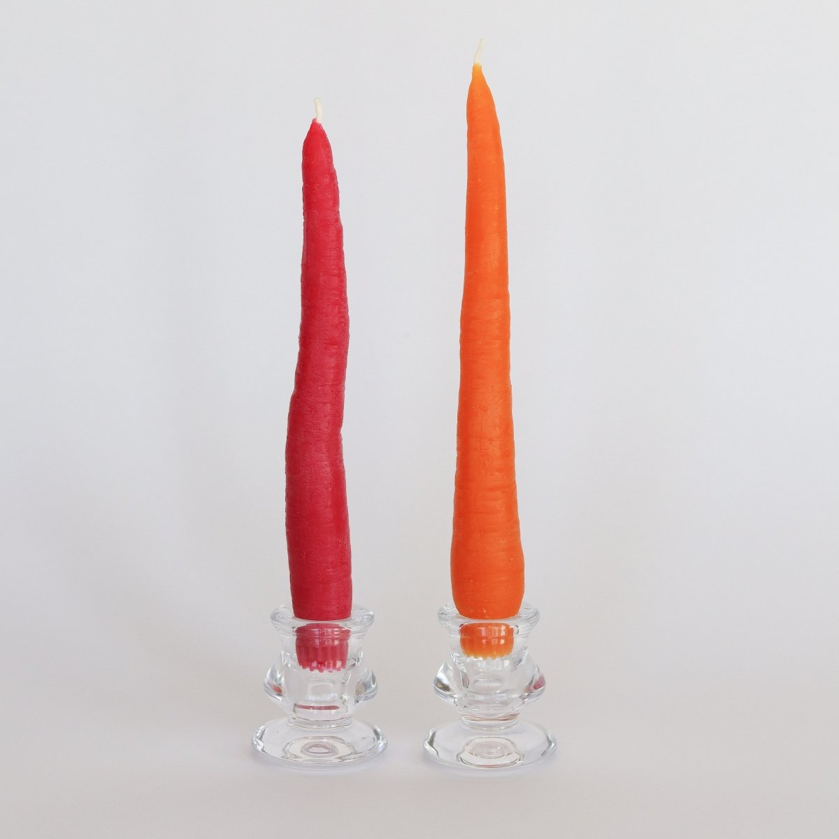 Happy Organics Rainbow Carrot Beeswax Taper Candle - Set of 2 - lily & onyx
