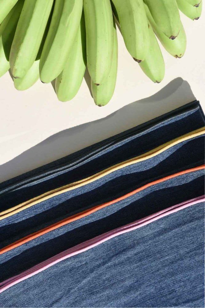 
                      
                        ATELIER SAUCIER Rainbow Denim Napkins | Set of 4 - lily & onyx
                      
                    