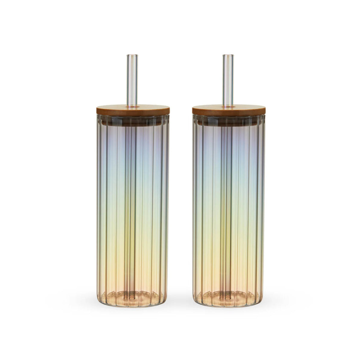 Twine Living Rainbow Luster Tumblers, Set of 2 - lily & onyx