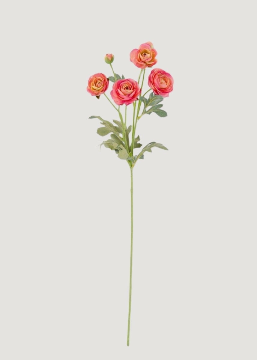 Afloral Ranunculus Fake Flowers in Pink - 26" - lily & onyx