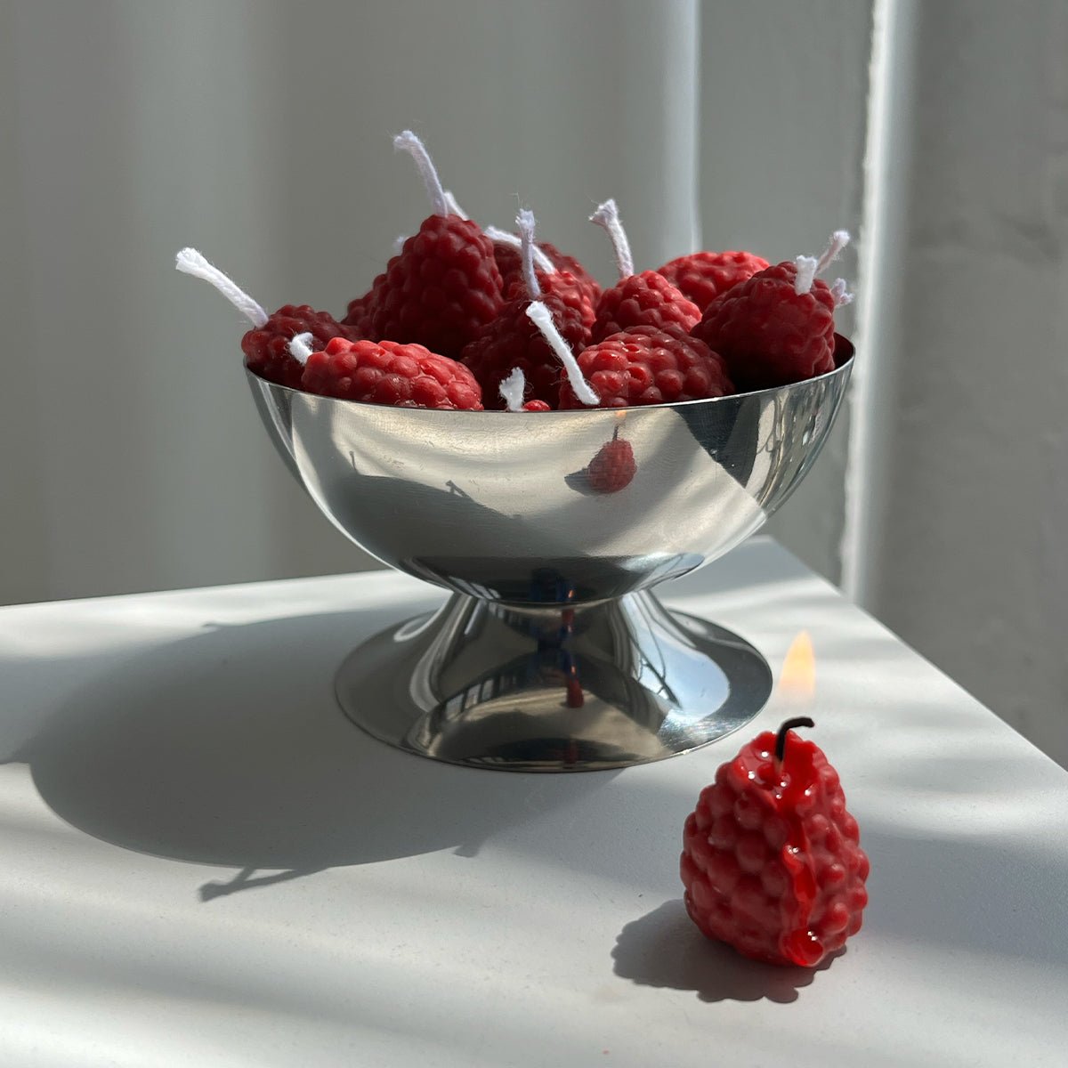 Scandles Raspberry Candles - 10 Pack - lily & onyx