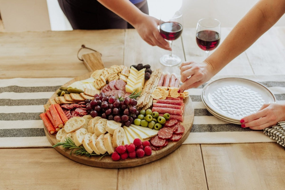 
                      
                        Picnic Time Family of Brands Ravi Round Charcuterie Board - lily & onyx
                      
                    