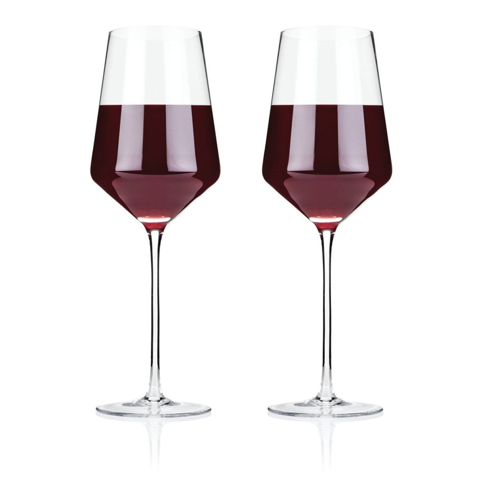
                      
                        Viski Raye Angled Crystal Bordeaux Glasses, Set of 2 - lily & onyx
                      
                    