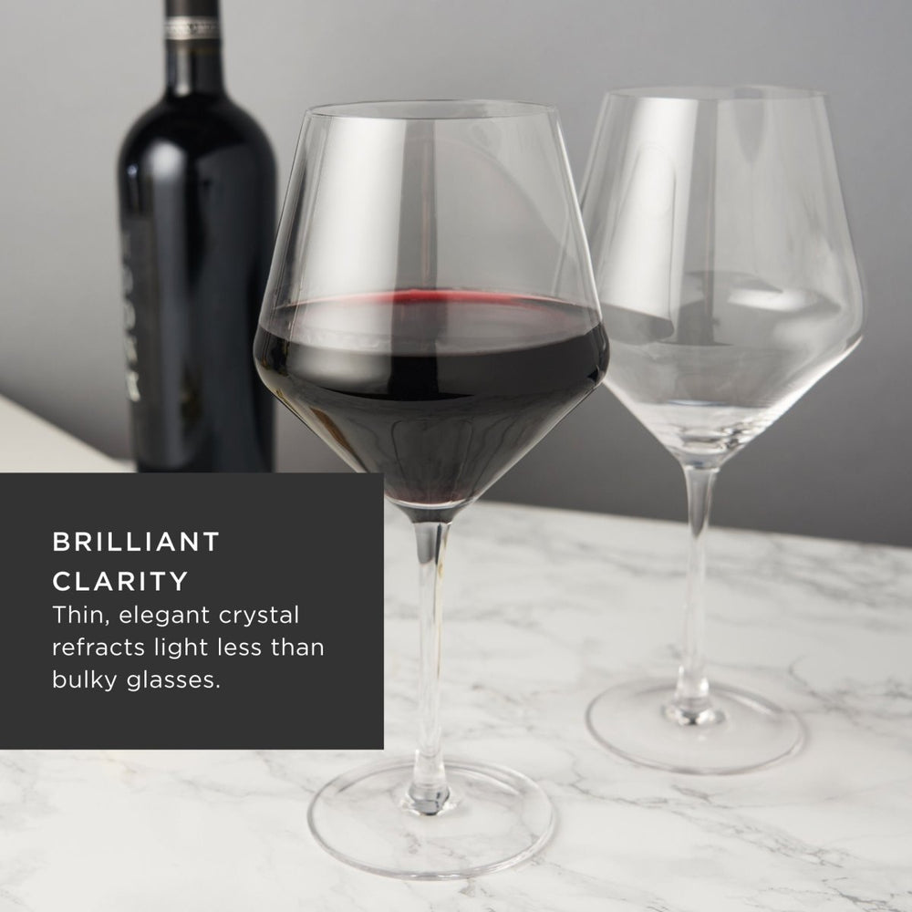 
                      
                        Viski Raye Angled Crystal Burgundy Glasses, Set of 2 - lily & onyx
                      
                    