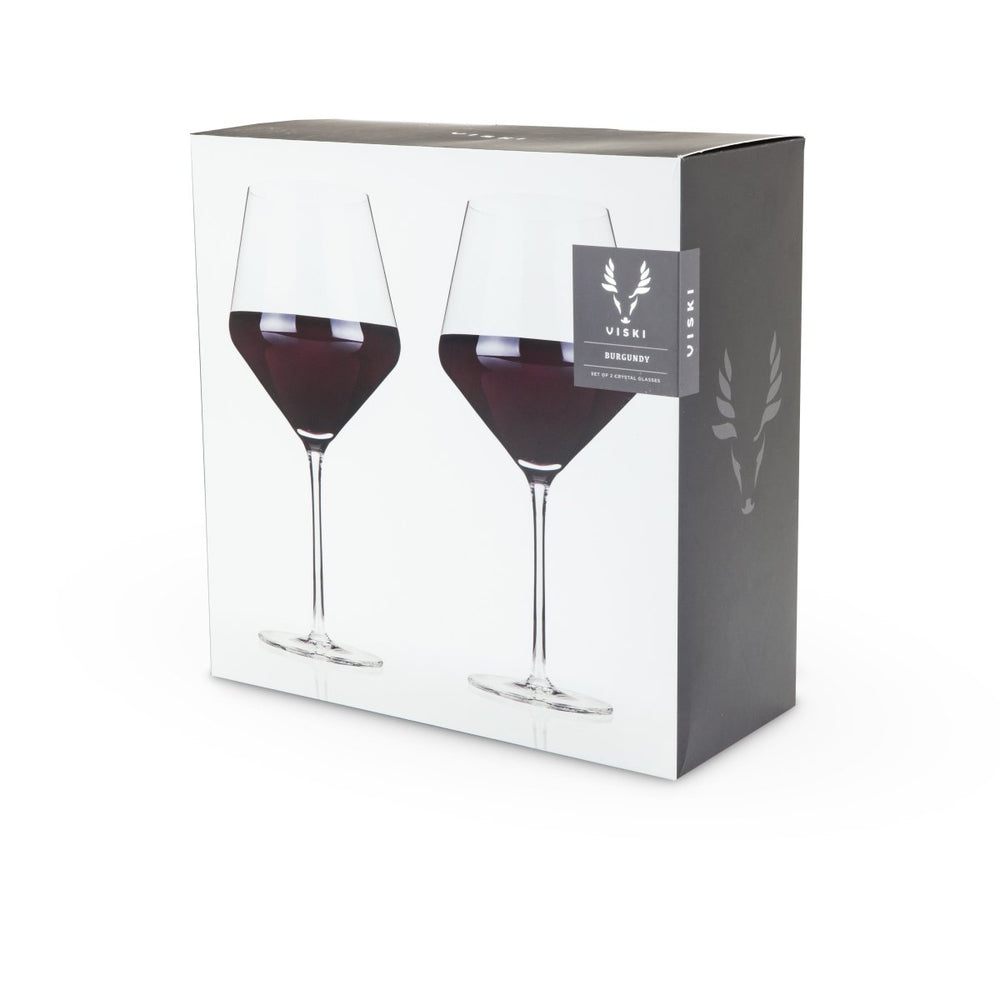 
                      
                        Viski Raye Angled Crystal Burgundy Glasses, Set of 2 - lily & onyx
                      
                    