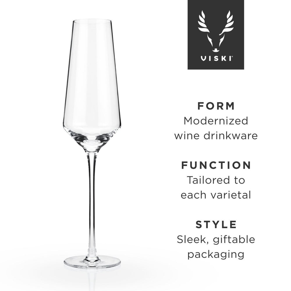 
                      
                        Viski Raye Angled Crystal Champagne Flutes, Set of 2 - lily & onyx
                      
                    