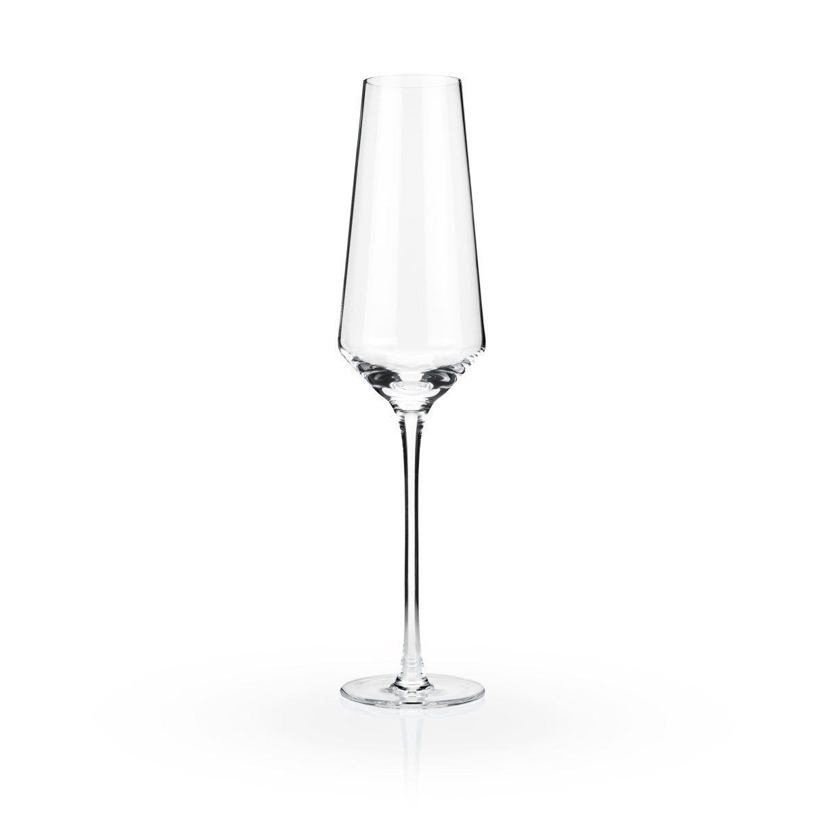 Viski Raye Angled Crystal Champagne Flutes, Set of 2 - lily & onyx