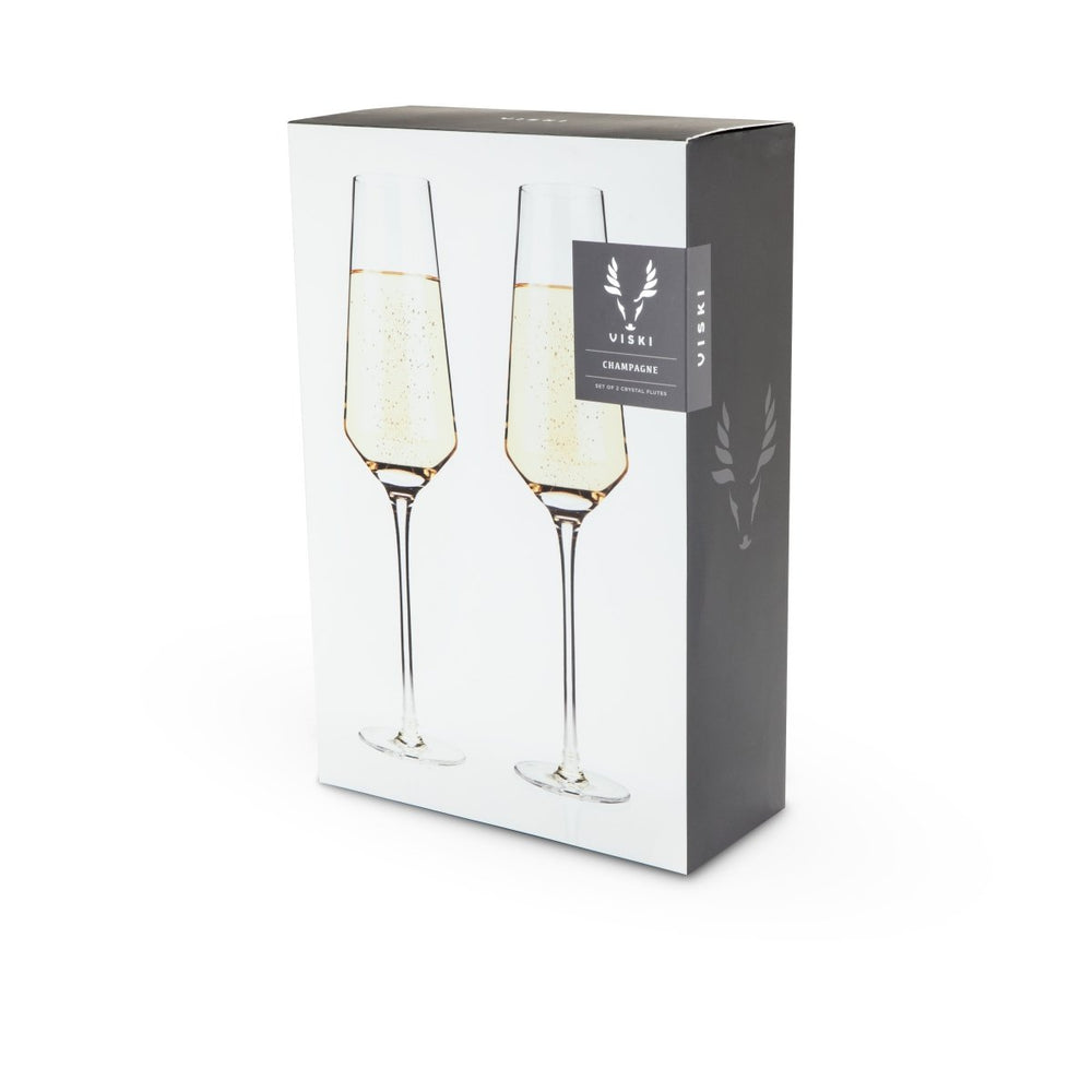 
                      
                        Viski Raye Angled Crystal Champagne Flutes, Set of 2 - lily & onyx
                      
                    