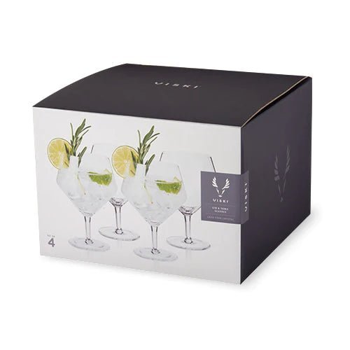 
                      
                        Viski Raye Angled Crystal Gin & Tonic Glasses, Set of 4 - lily & onyx
                      
                    