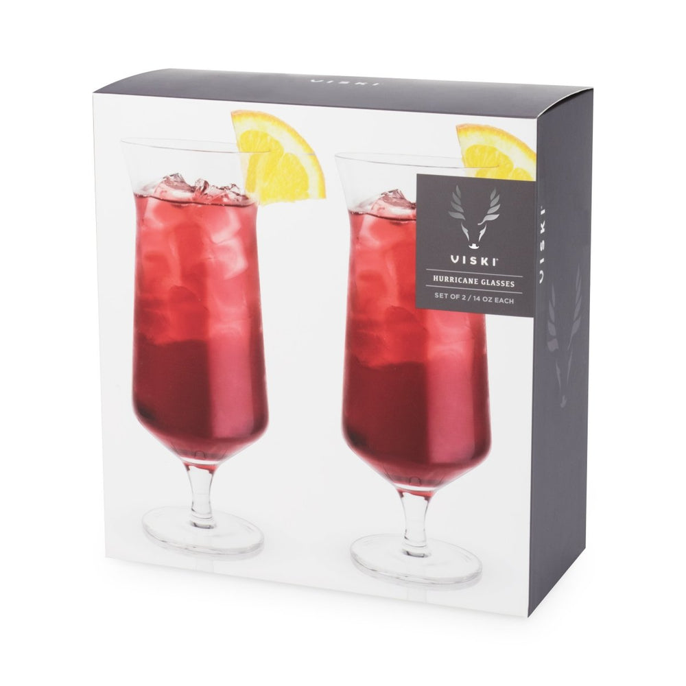 
                      
                        Viski Raye Angled Crystal Hurricane Glasses, Set of 2 - lily & onyx
                      
                    