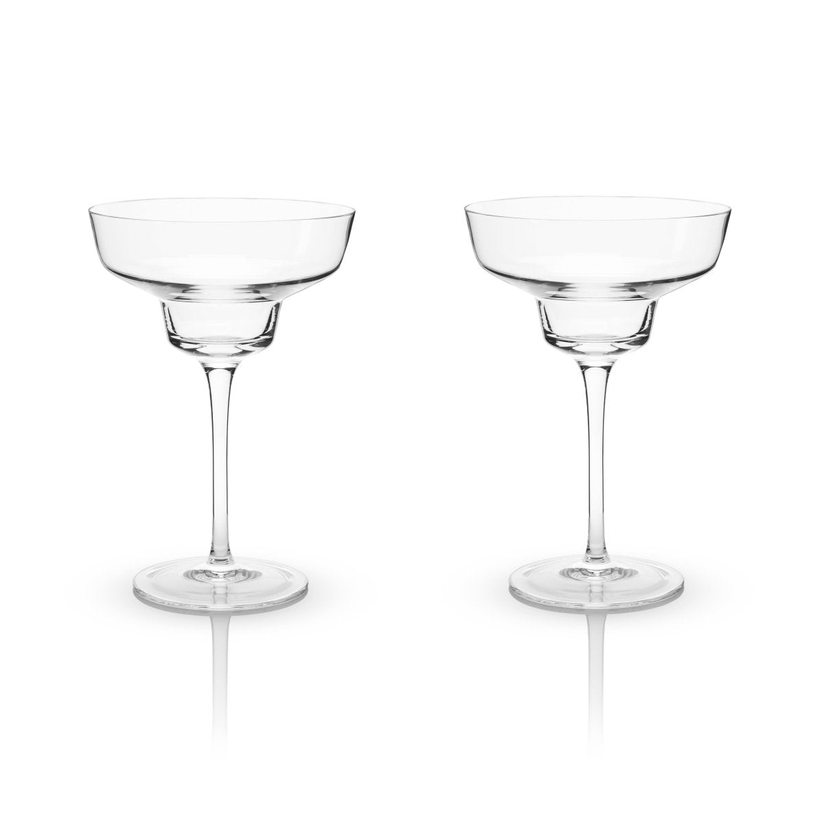 Viski Raye Angled Crystal Margarita Glasses, Set of 2 - lily & onyx
