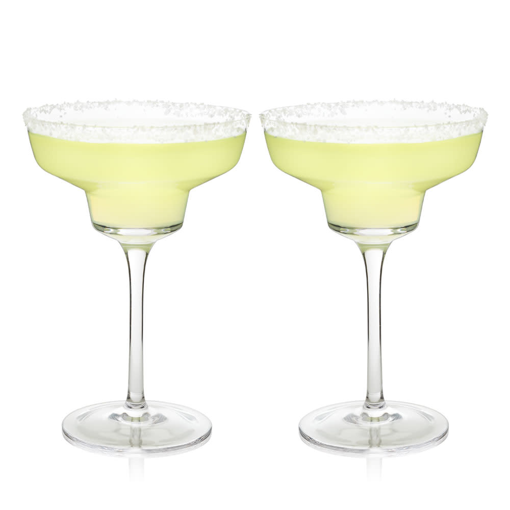 
                      
                        Viski Raye Angled Crystal Margarita Glasses, Set of 2 - lily & onyx
                      
                    